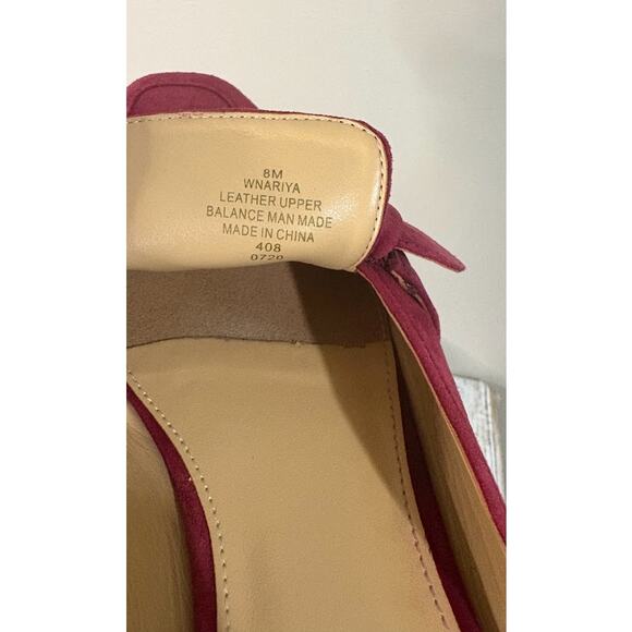 Nine West Women's Crimson Suede Nariya‎ Mules Size 8M - Picture 7 of 7